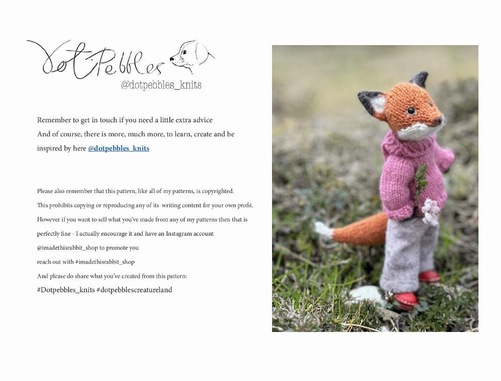 Fox doll For the shoes