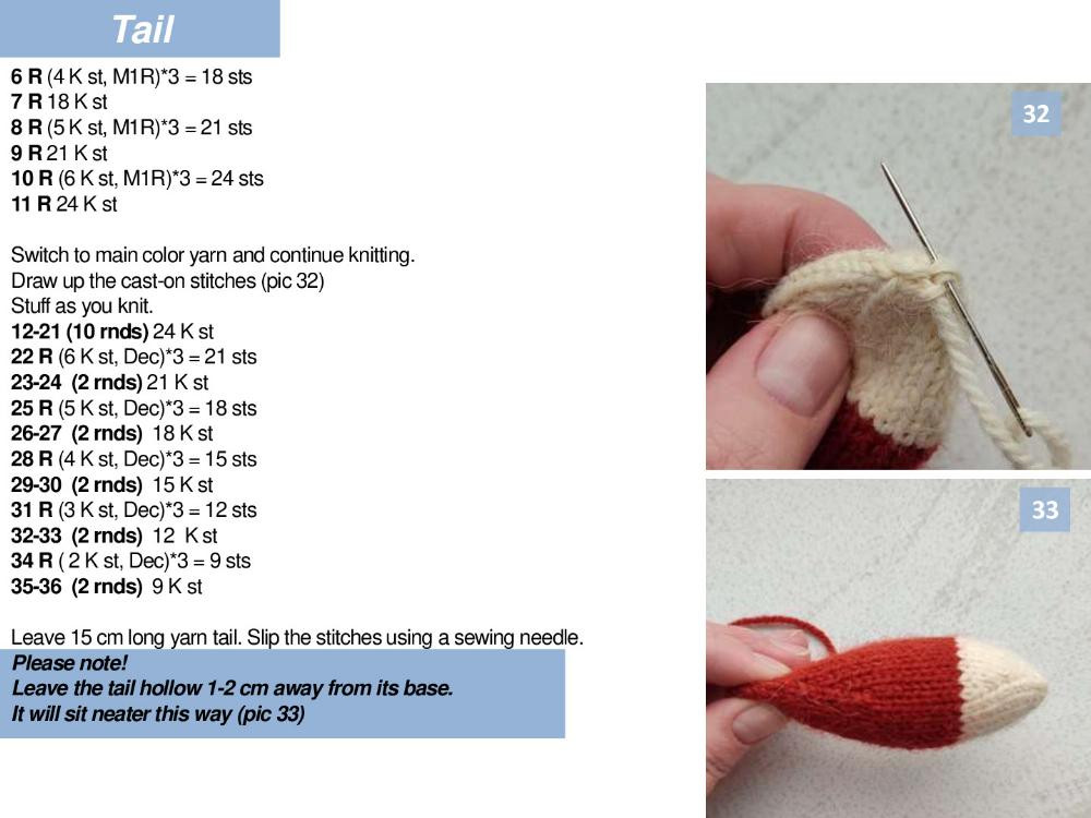 Fox Knitting Pattern