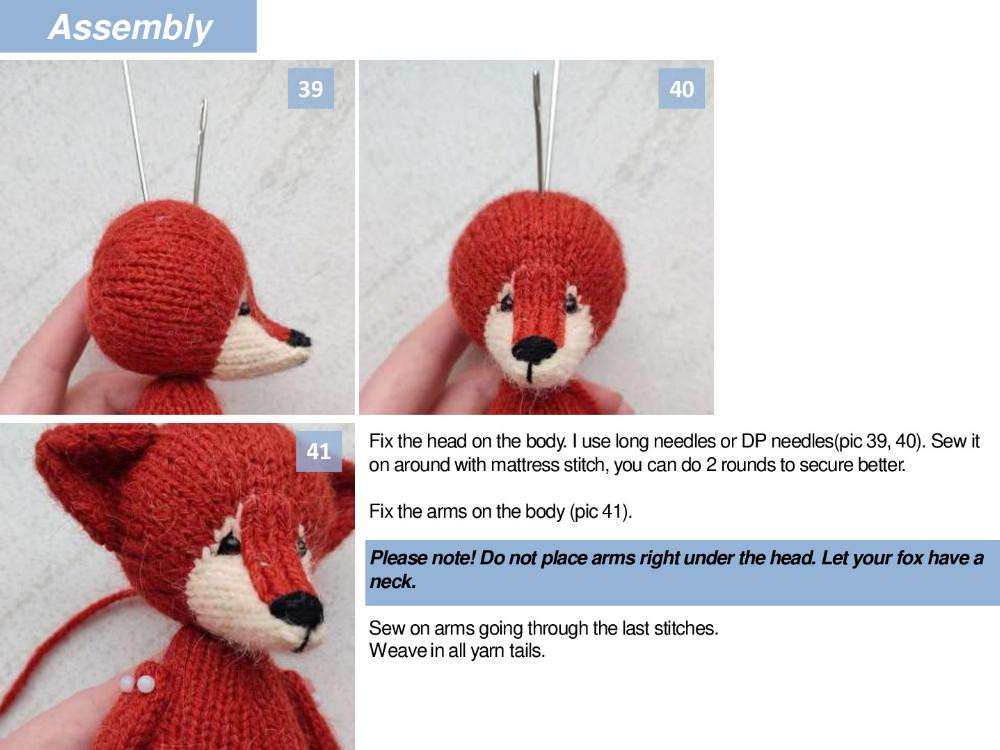 Fox Knitting Pattern