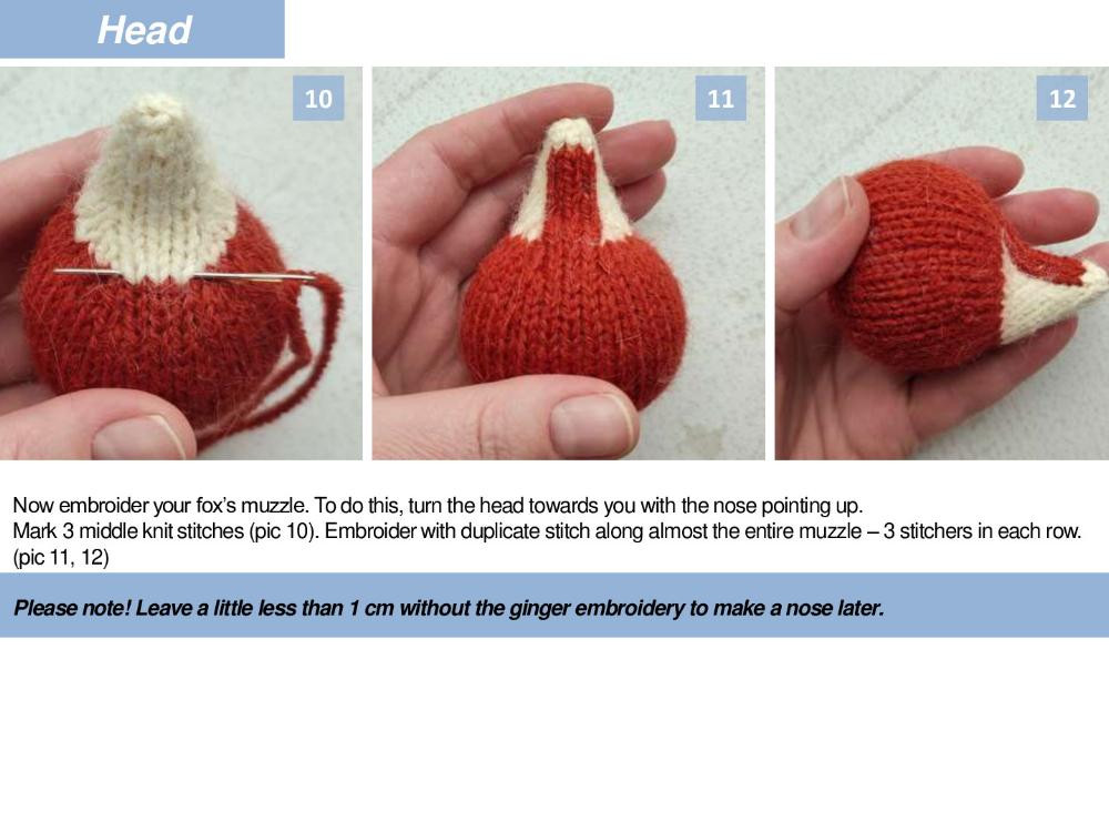 Fox Knitting Pattern