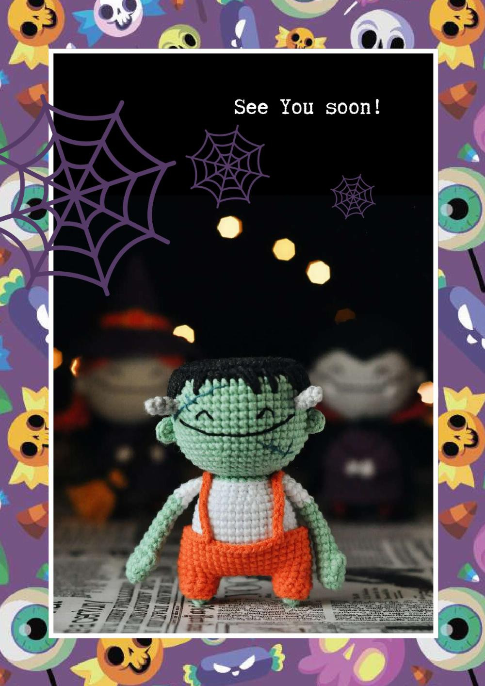 FRANKENSTEIN’S MONSTER crochet toy pattern