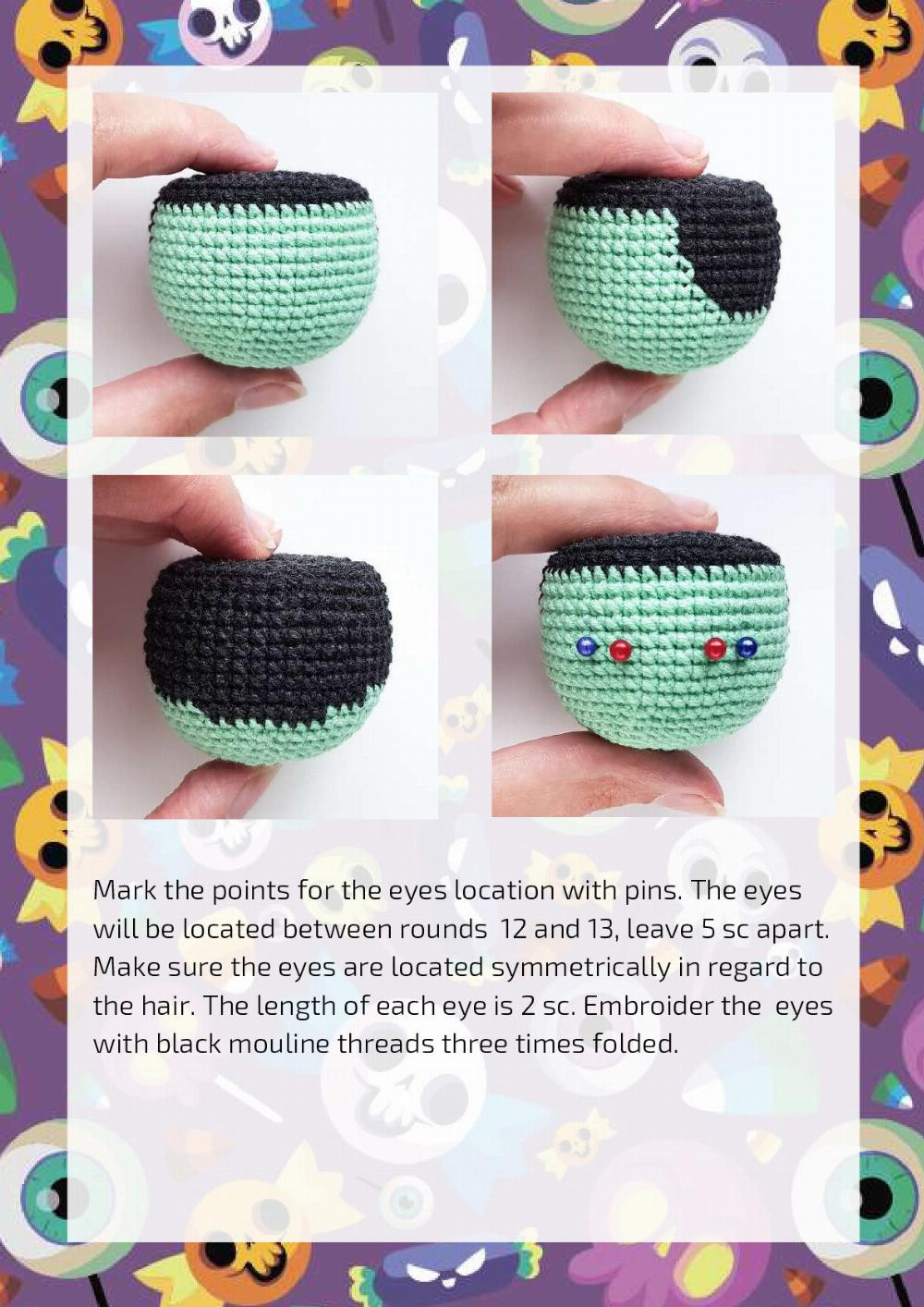 FRANKENSTEIN’S MONSTER crochet toy pattern