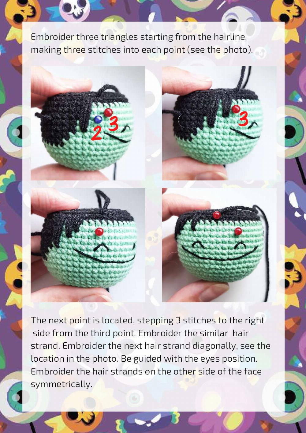 FRANKENSTEIN’S MONSTER crochet toy pattern