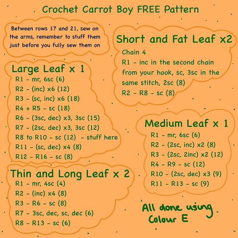 free crochet carrot boy pattern