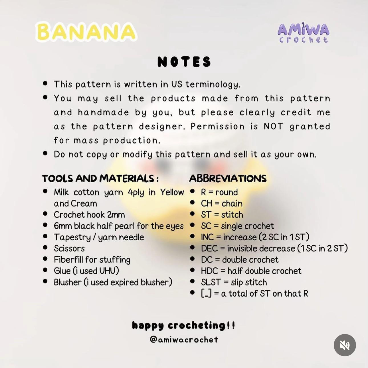 free pattern banana