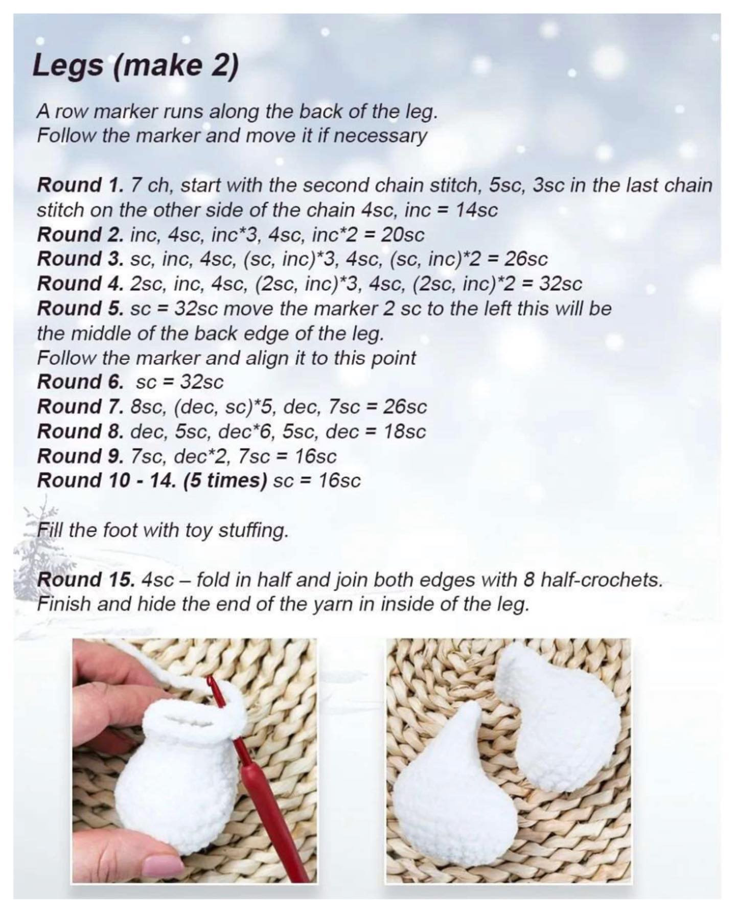 free pattern crochet snowman