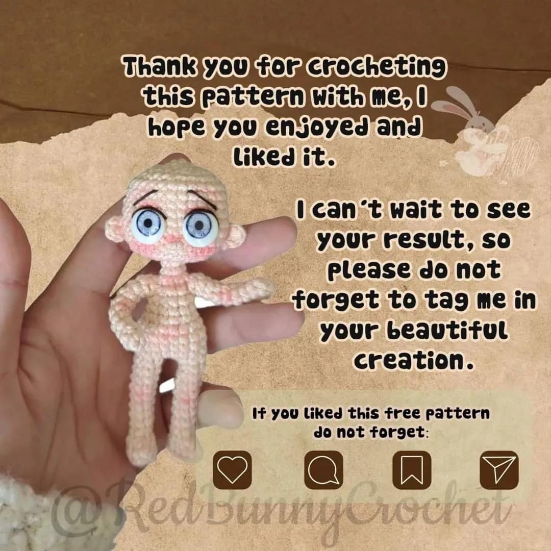 free pattern mini base doll