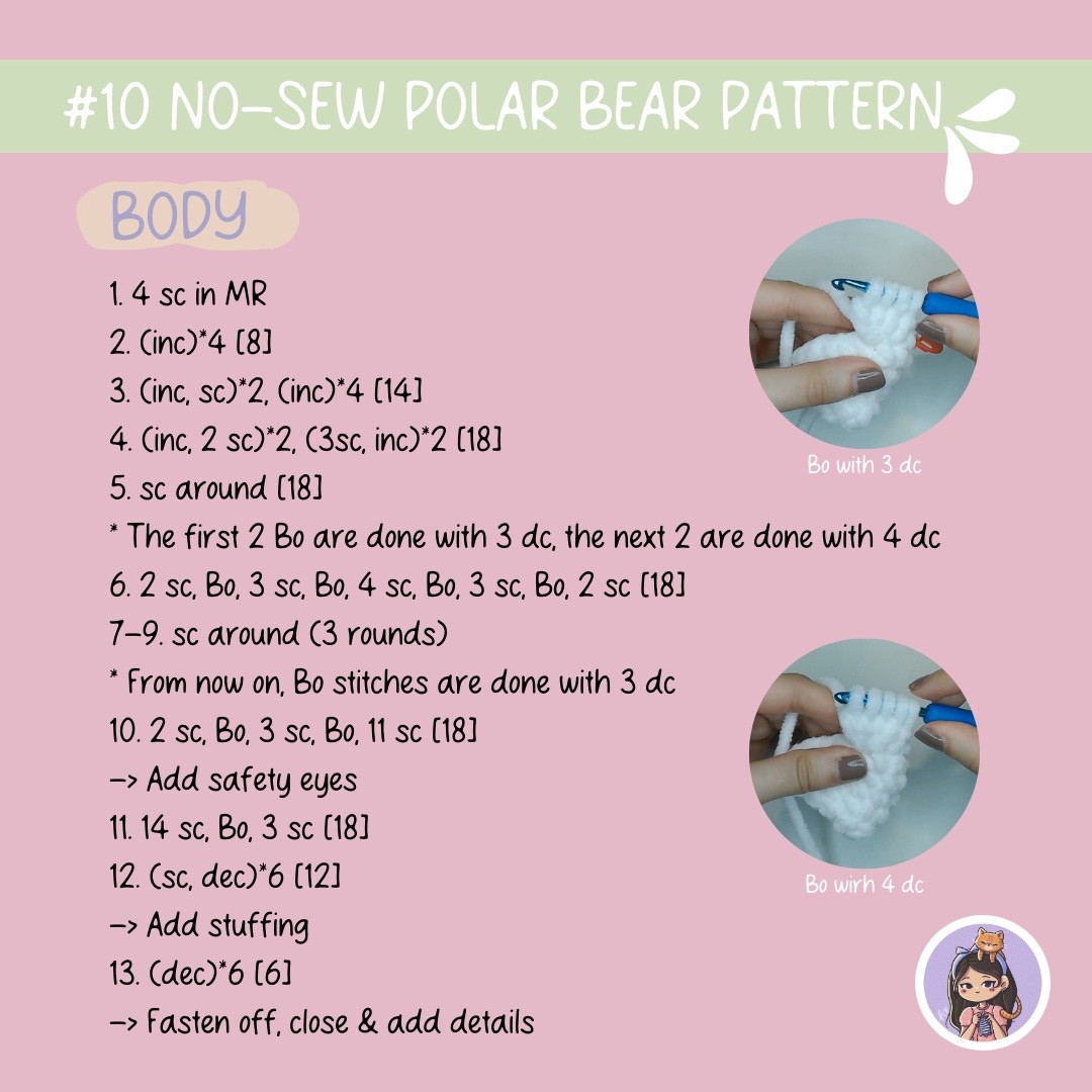 free patterns no sew polar bear