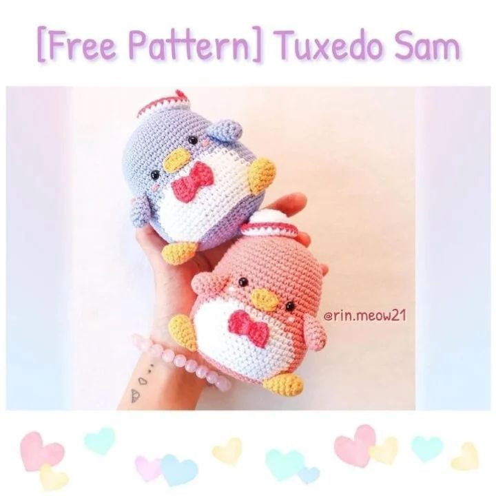 Free tuxedo Sam pattern 💓  penguin