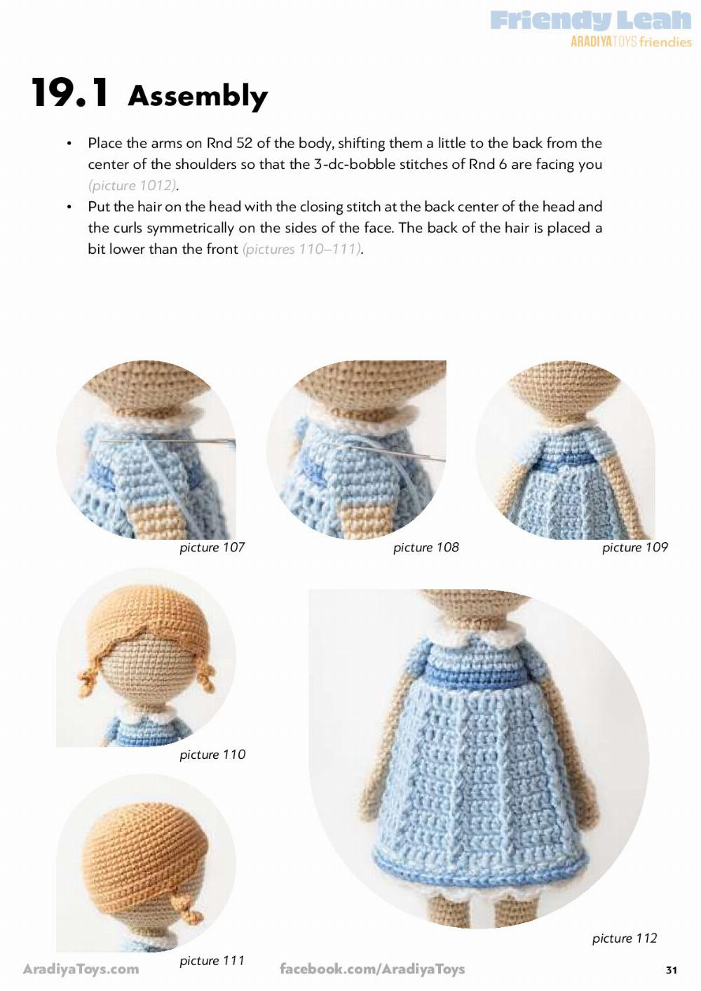 Friendy Leah Friendy Leah Aradiya Toys friendies Aradiya Toys friendies Crochet pattern , Baby girl angel doll wearing blue dress