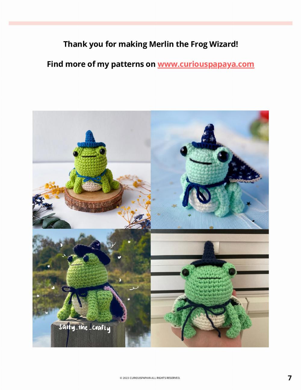 FROG WIZARD CROCHET PATTERN