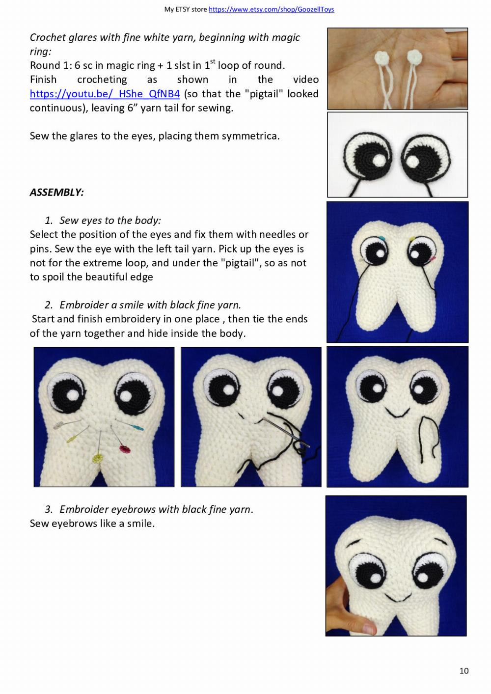 «Funny Tooth» Crochet Pattern