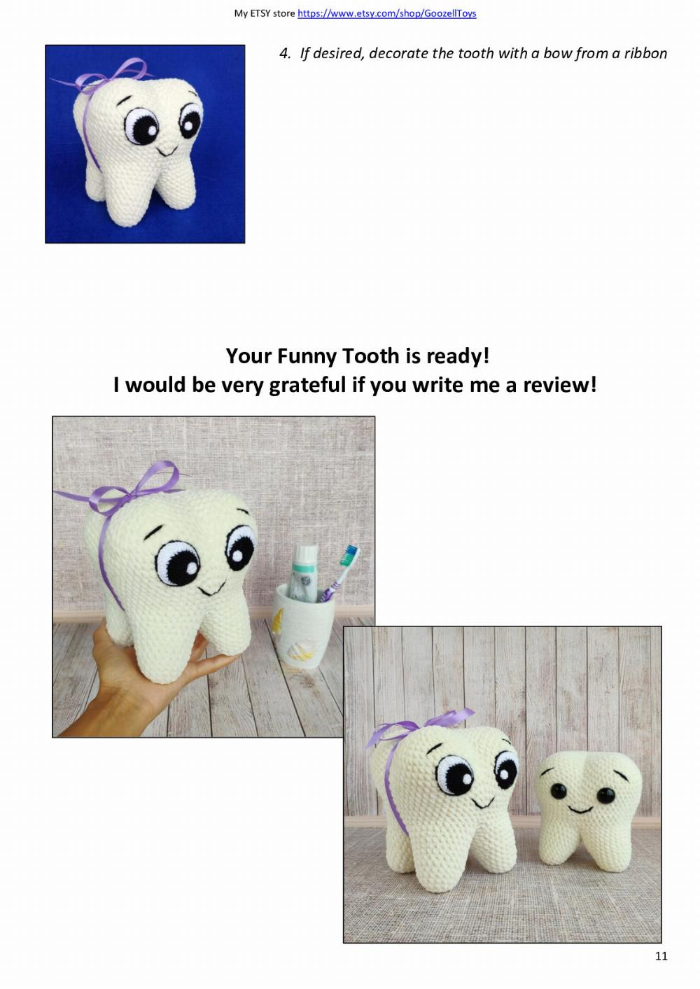 «Funny Tooth» Crochet Pattern