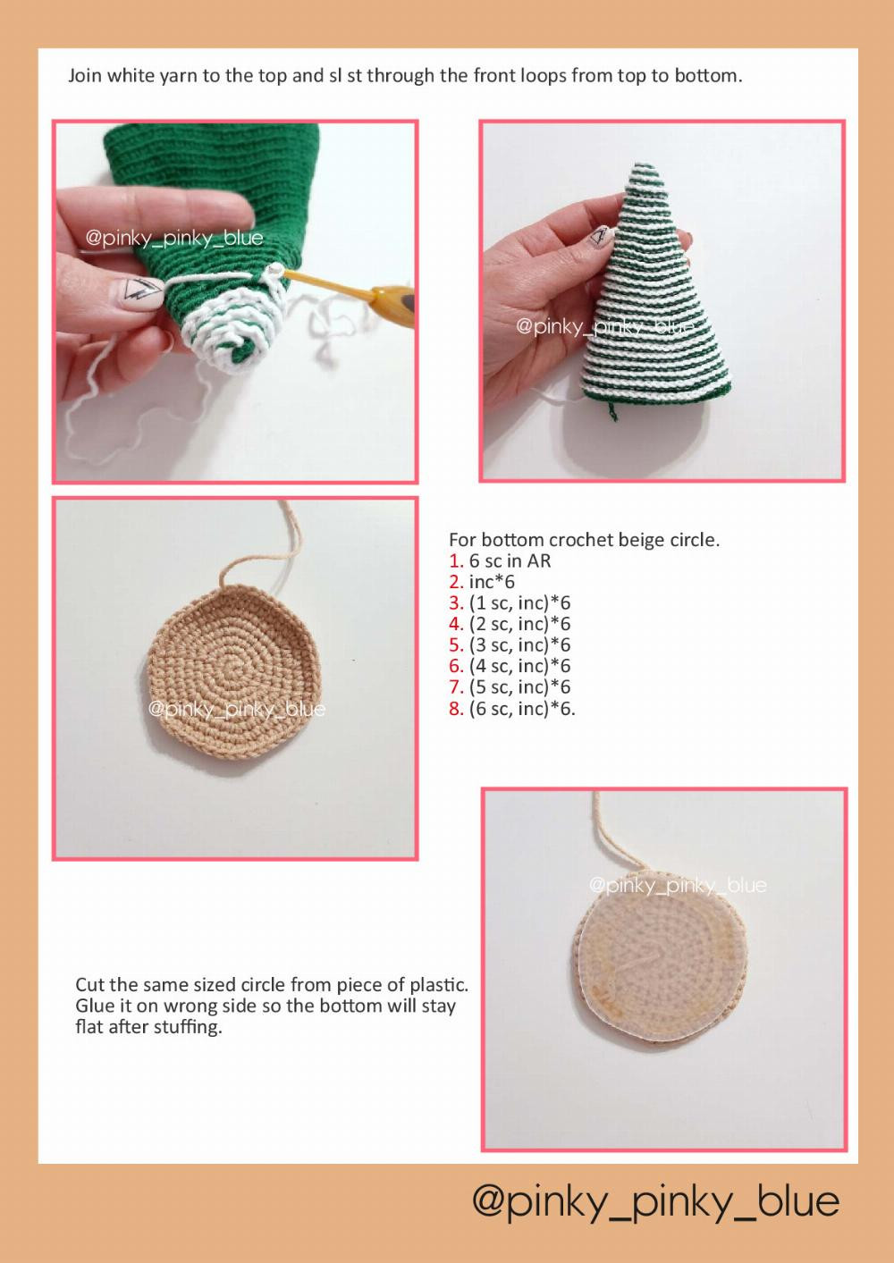 Gingerbread Train Crochet pattern