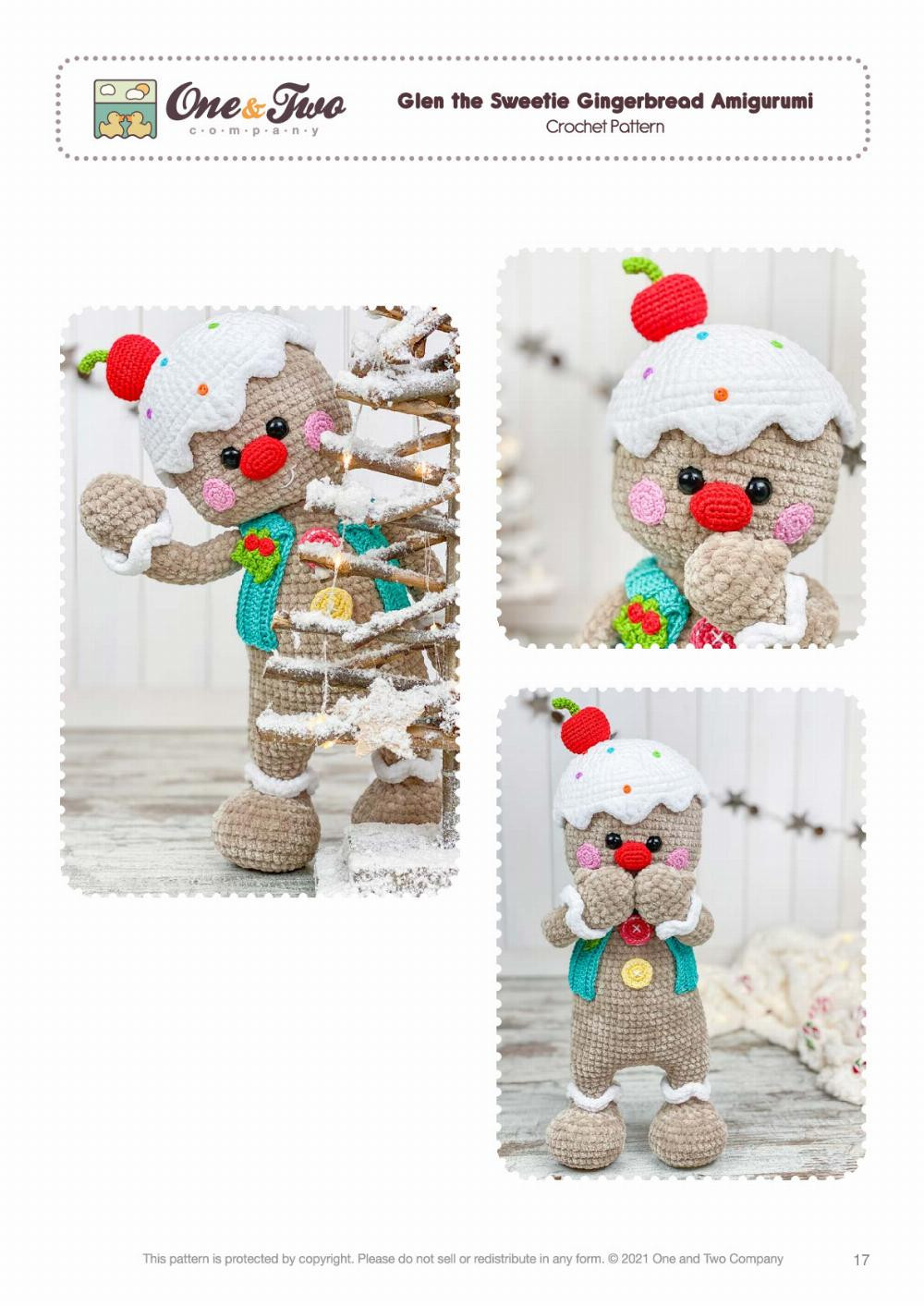 glen the sweetie gingerbread amigurumi croche pattern