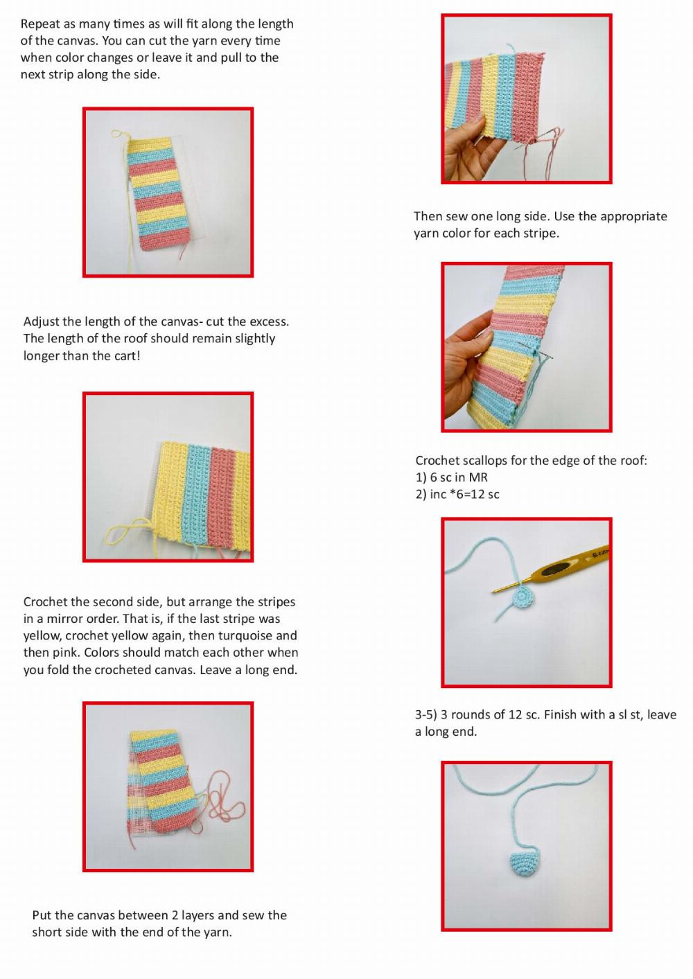 Ice Cream Cart Crochet pattern