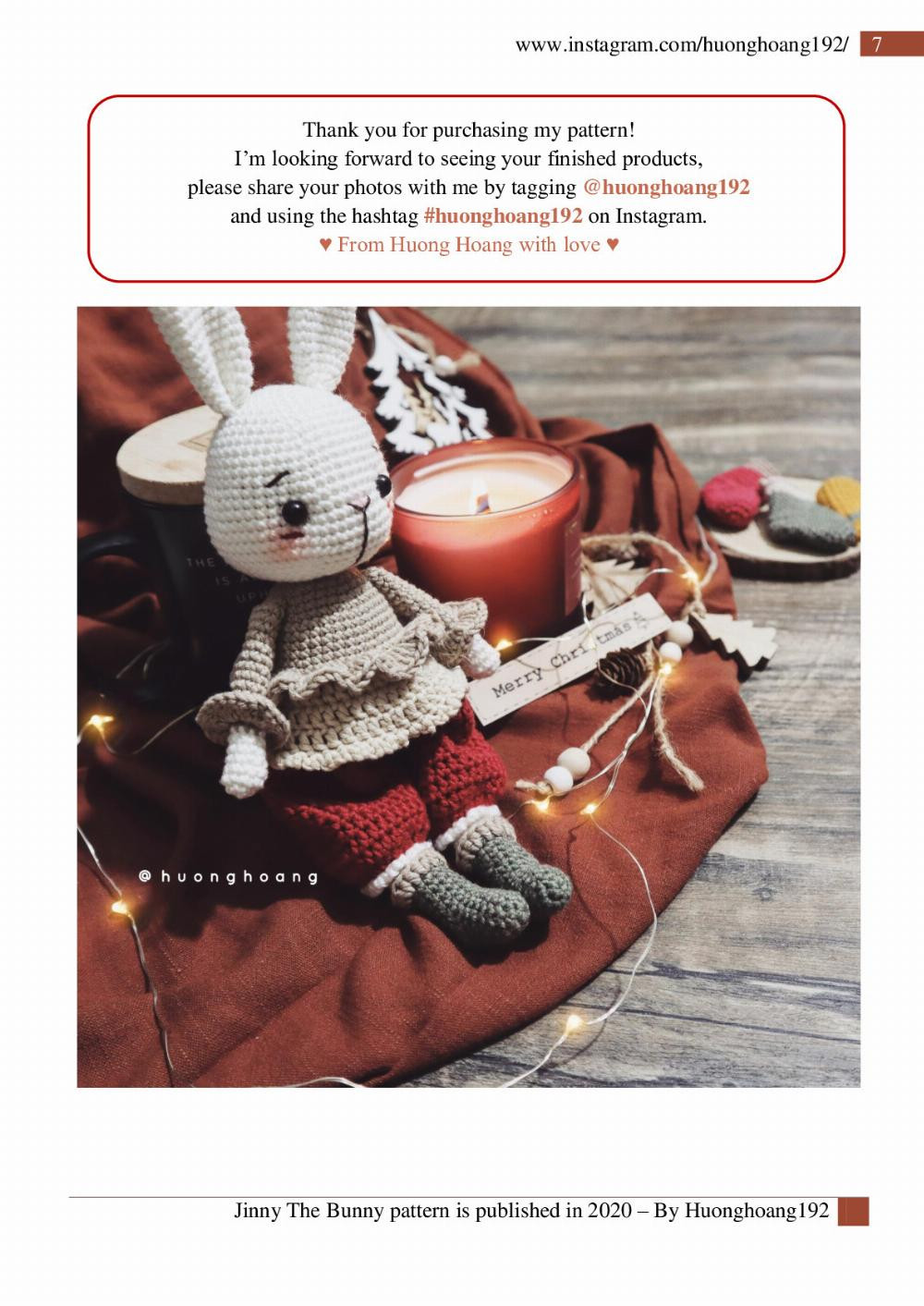 Jinny The Bunny crochet pattern