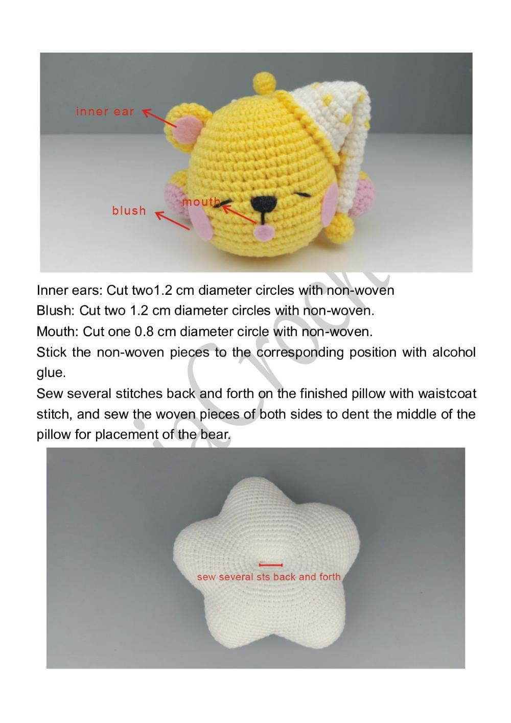 KaiaCrochet Sleepy Bear-Cloud Crochet Pattern