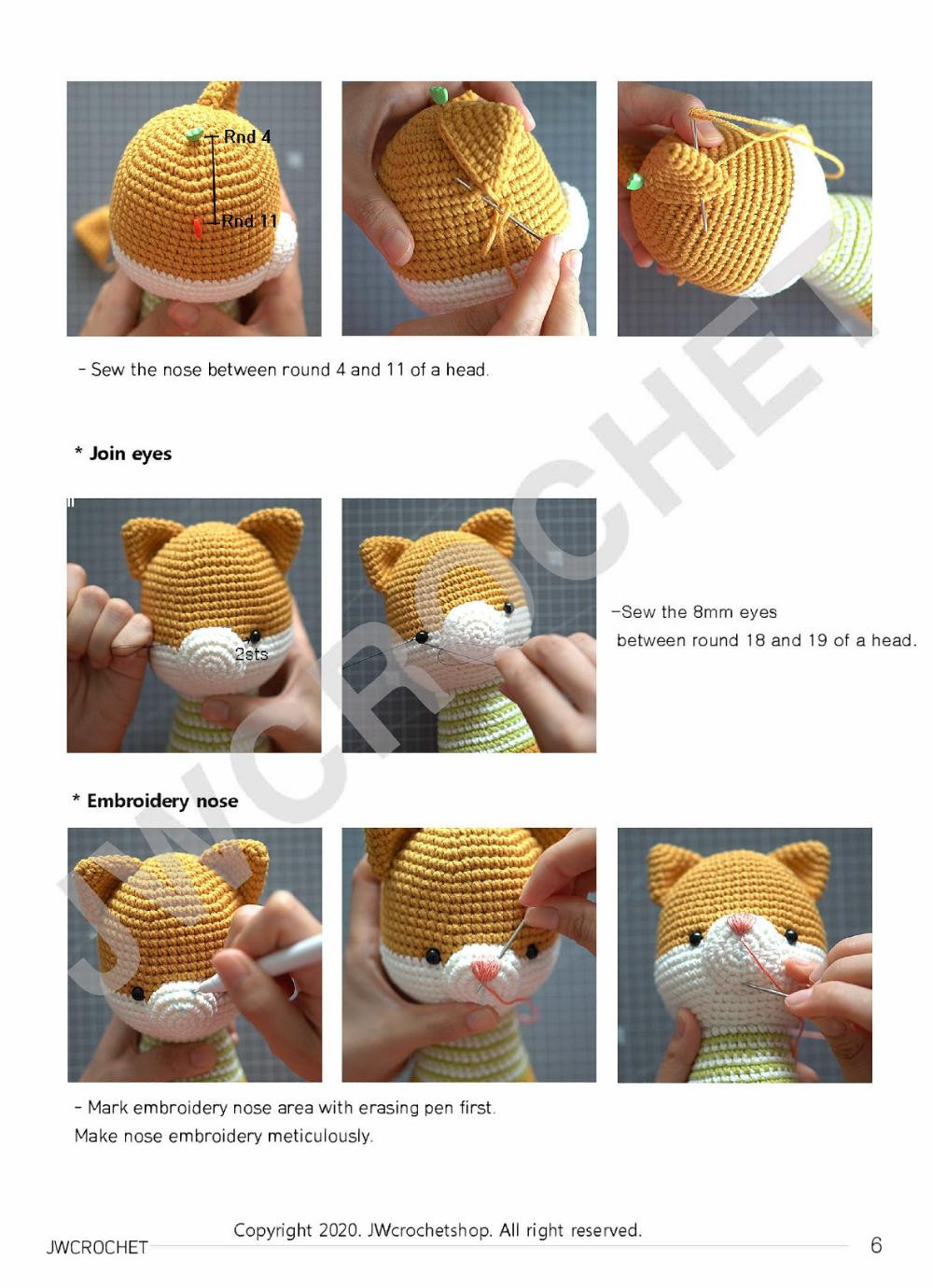 knitting cat crochet pattern