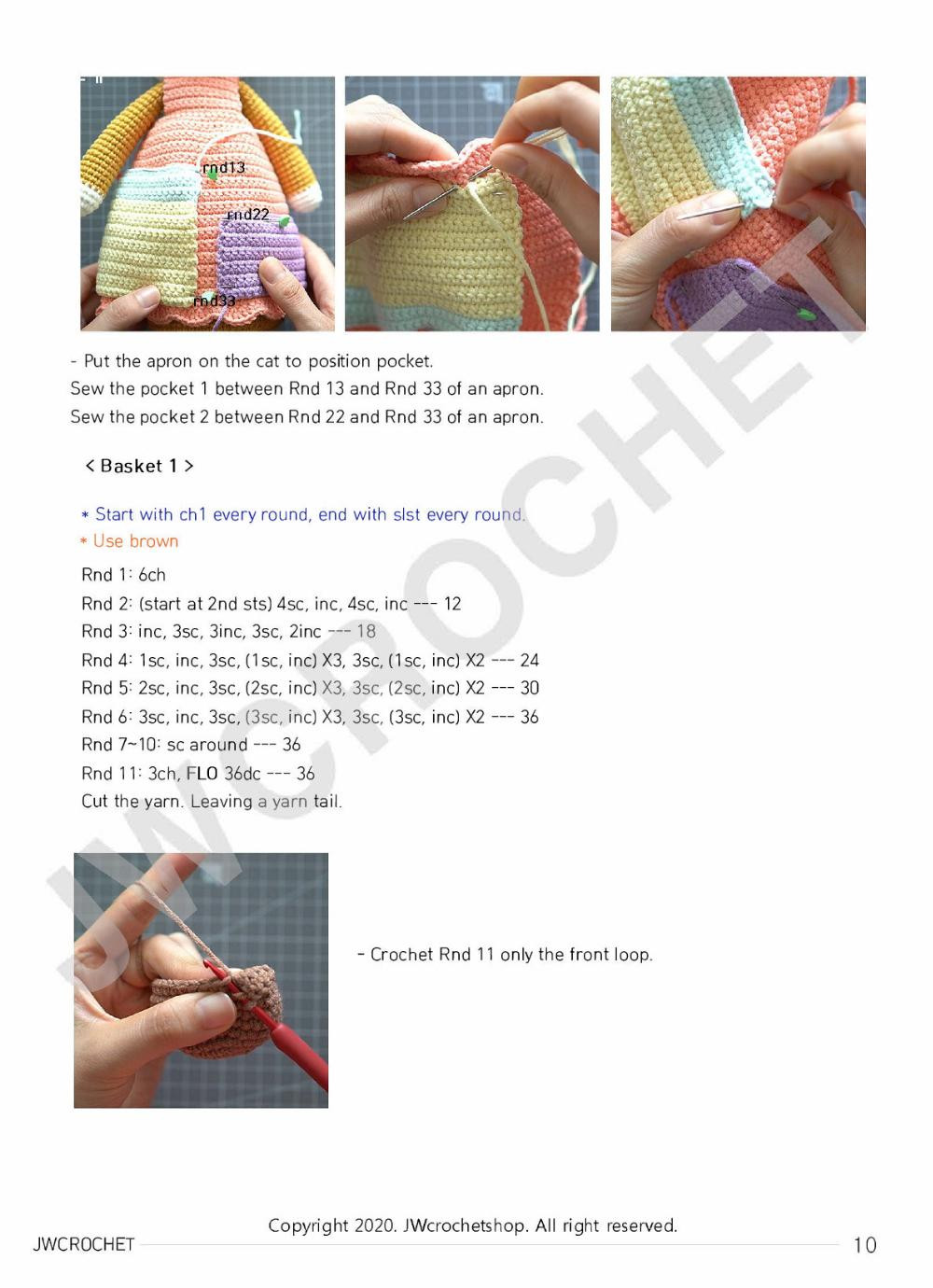 knitting cat crochet pattern