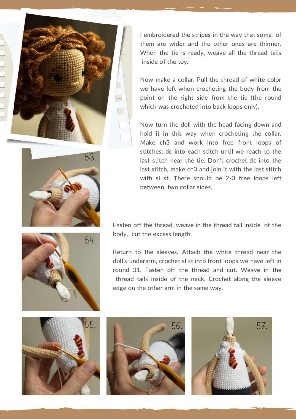 KNOW-IT-ALL WITCH Crochet toy pattern