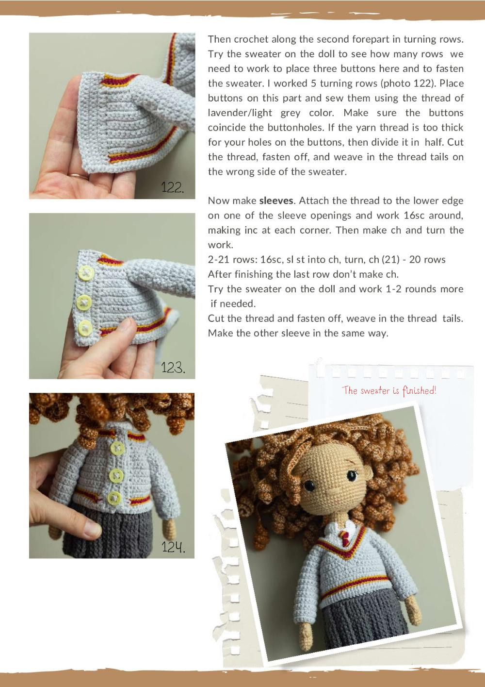 KNOW-IT-ALL WITCH Crochet toy pattern