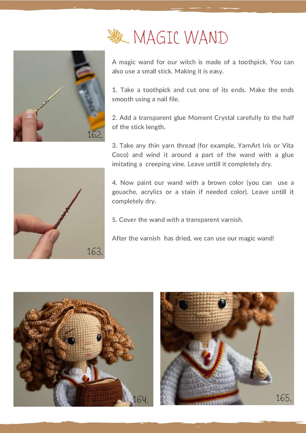 KNOW-IT-ALL WITCH Crochet toy pattern