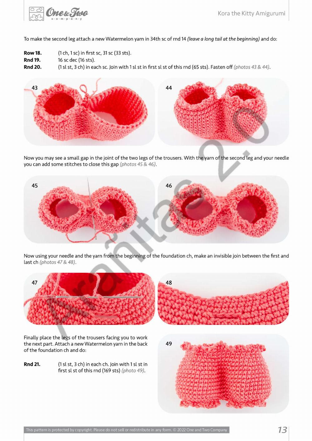 kora the kitty amigurumi rag doll series crochet pattern