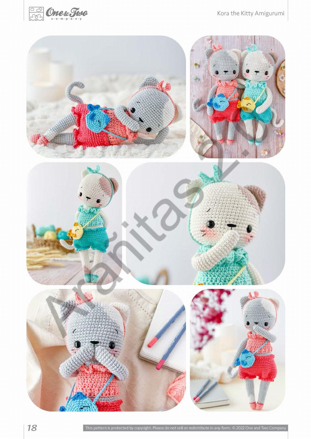 kora the kitty amigurumi rag doll series crochet pattern