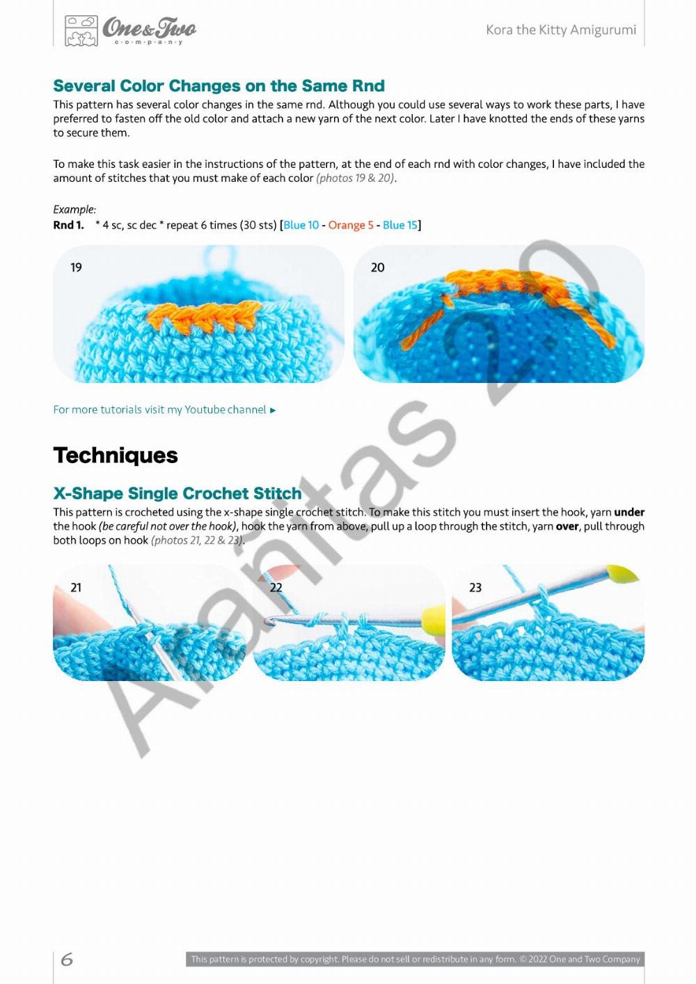 kora the kitty amigurumi rag doll series crochet pattern