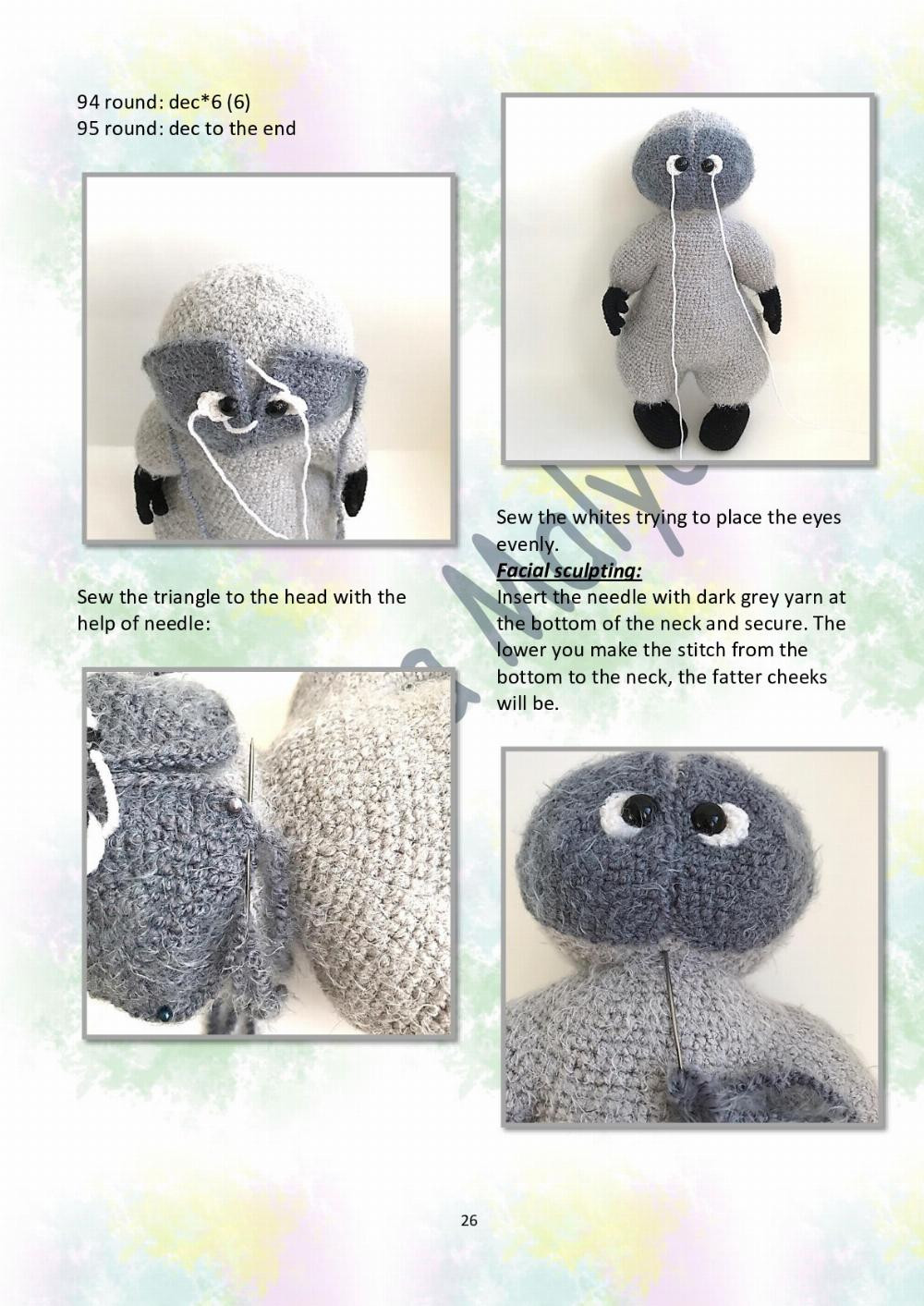 KROSH Raccoon (only crochet hook)