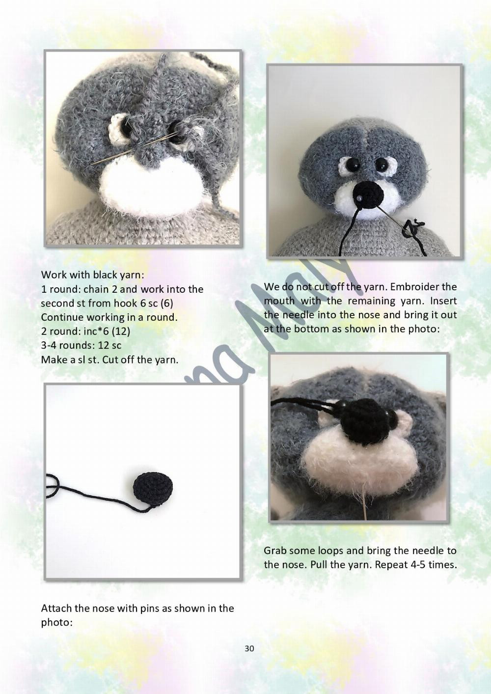 KROSH Raccoon (only crochet hook)