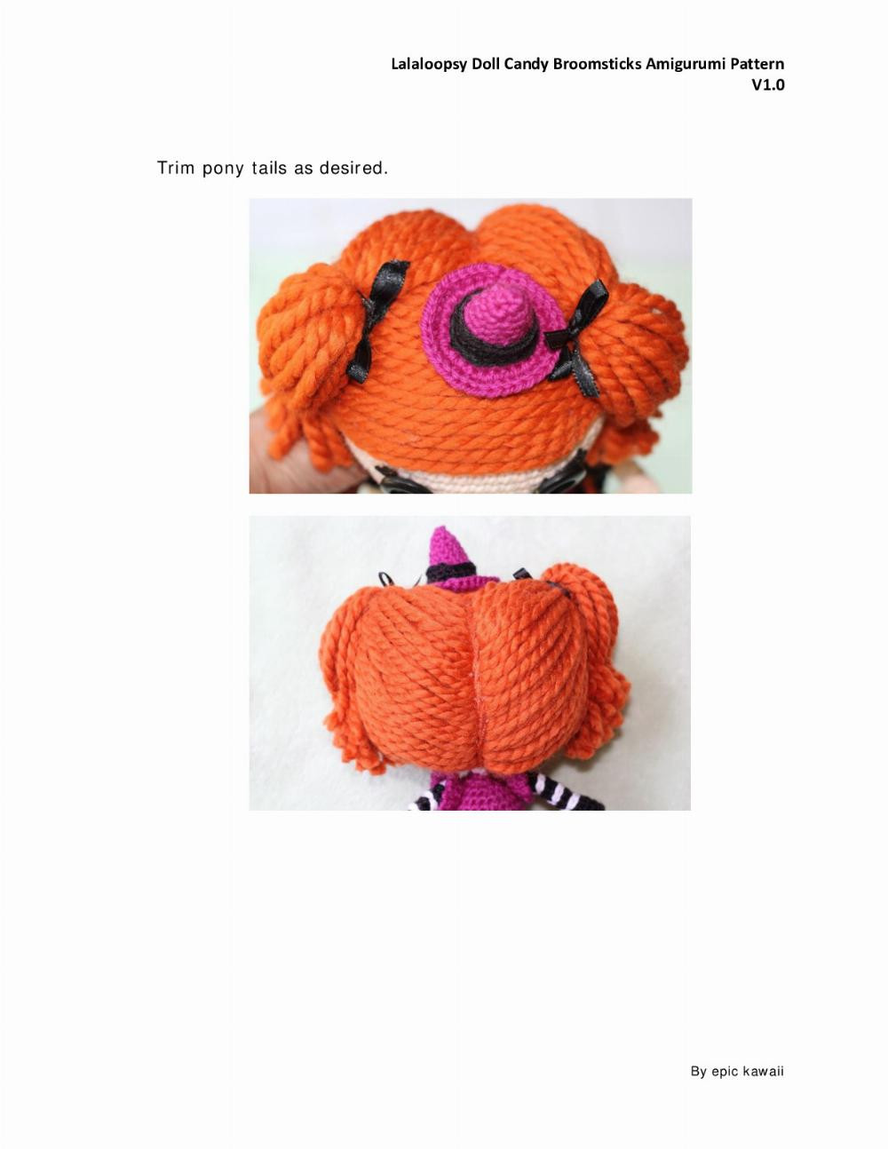 LALALOOPSY DOLL Candy Broomsticks AMIGURUMI PATTERN