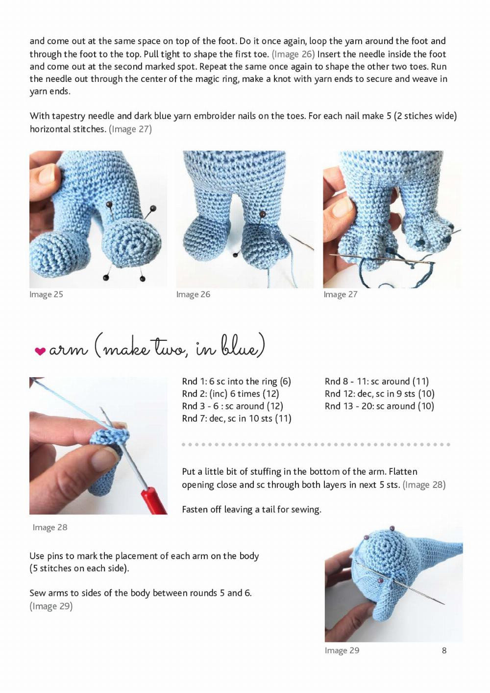 LEDA THE DRAGON crochet pattern