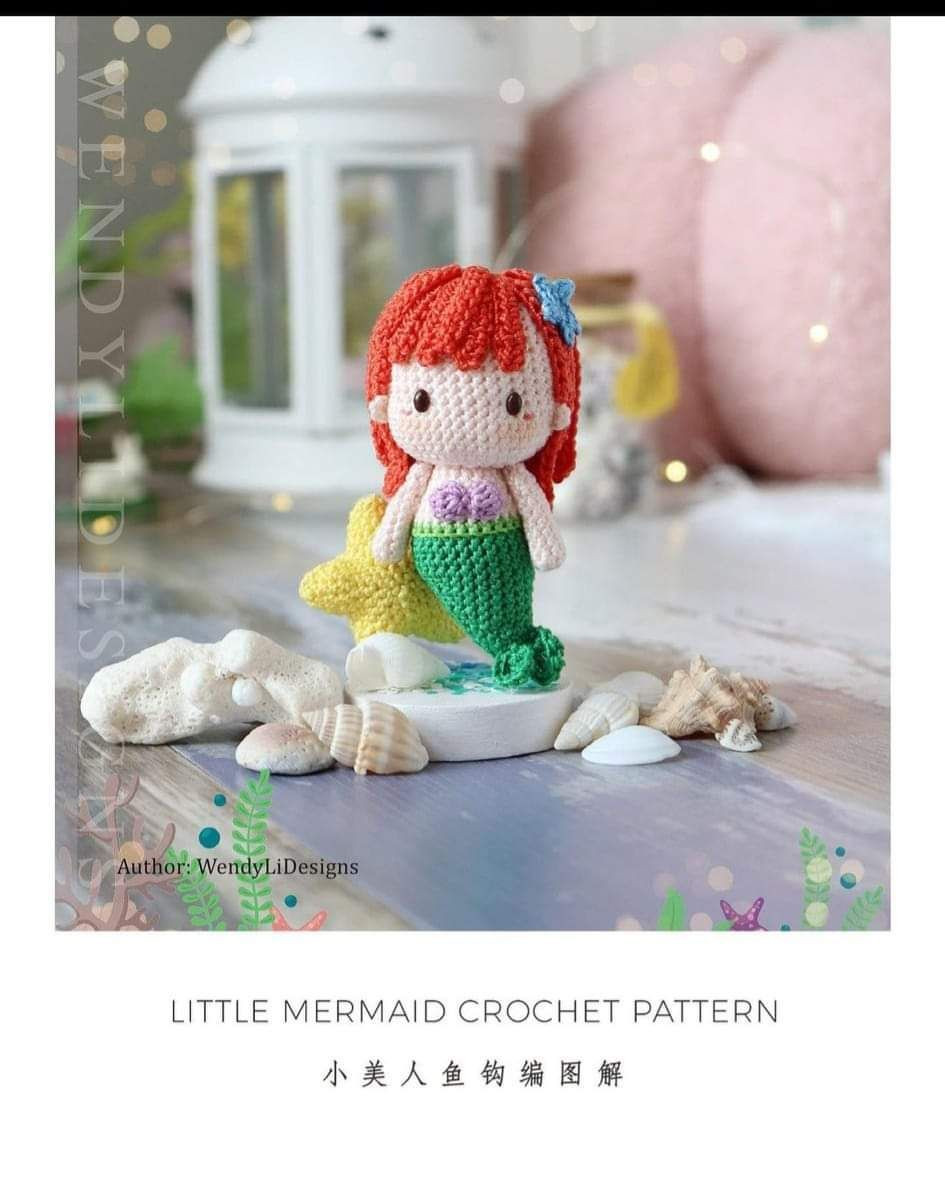 little mermaid free crochet pattern