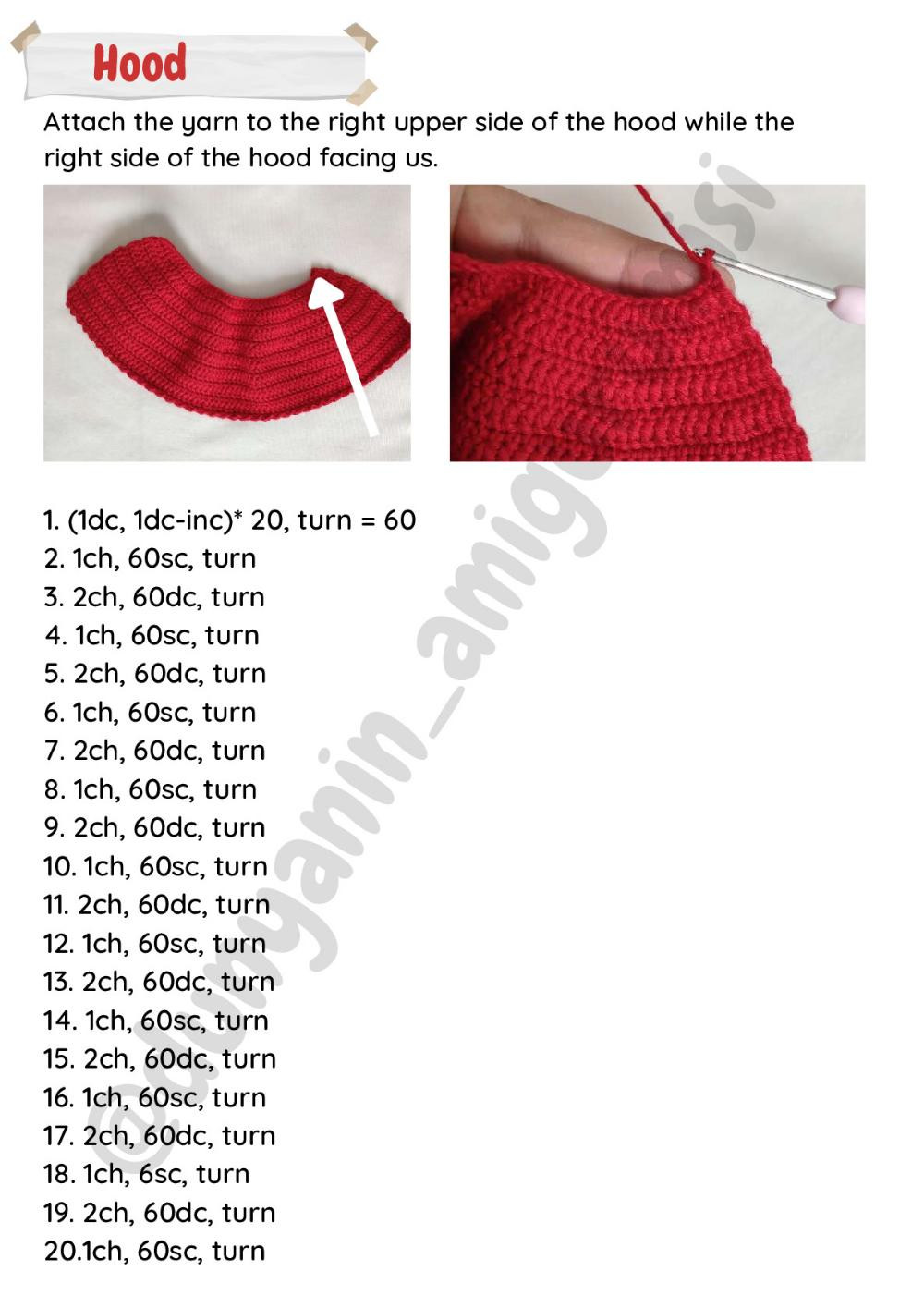 Little Red Riding Hood Pattern