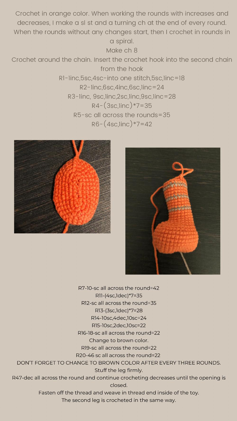 LITTLE TIGER CROCHET PATTERN pdf format