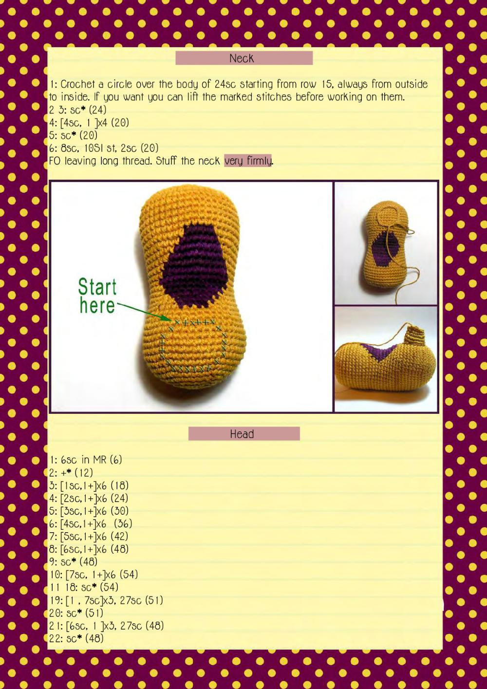 LOULA dog, crochet pattern