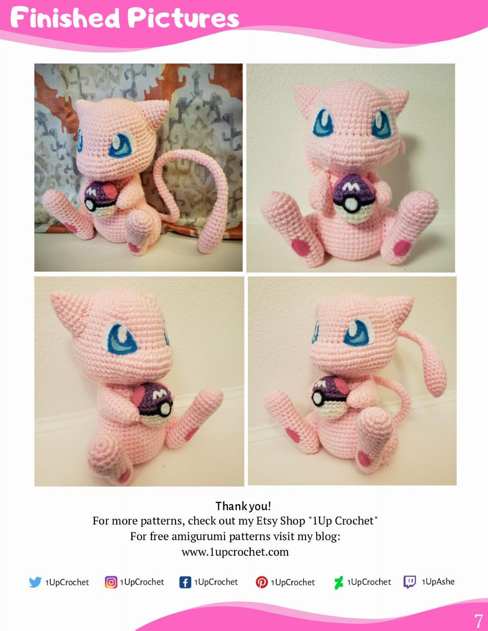 MEW AMIGURUMI PATTERN