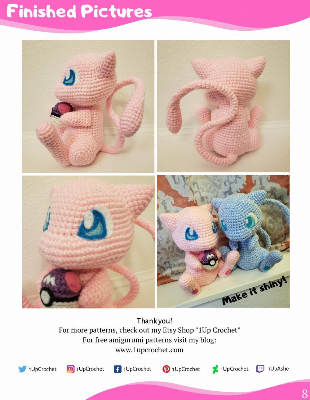 MEW AMIGURUMI PATTERN