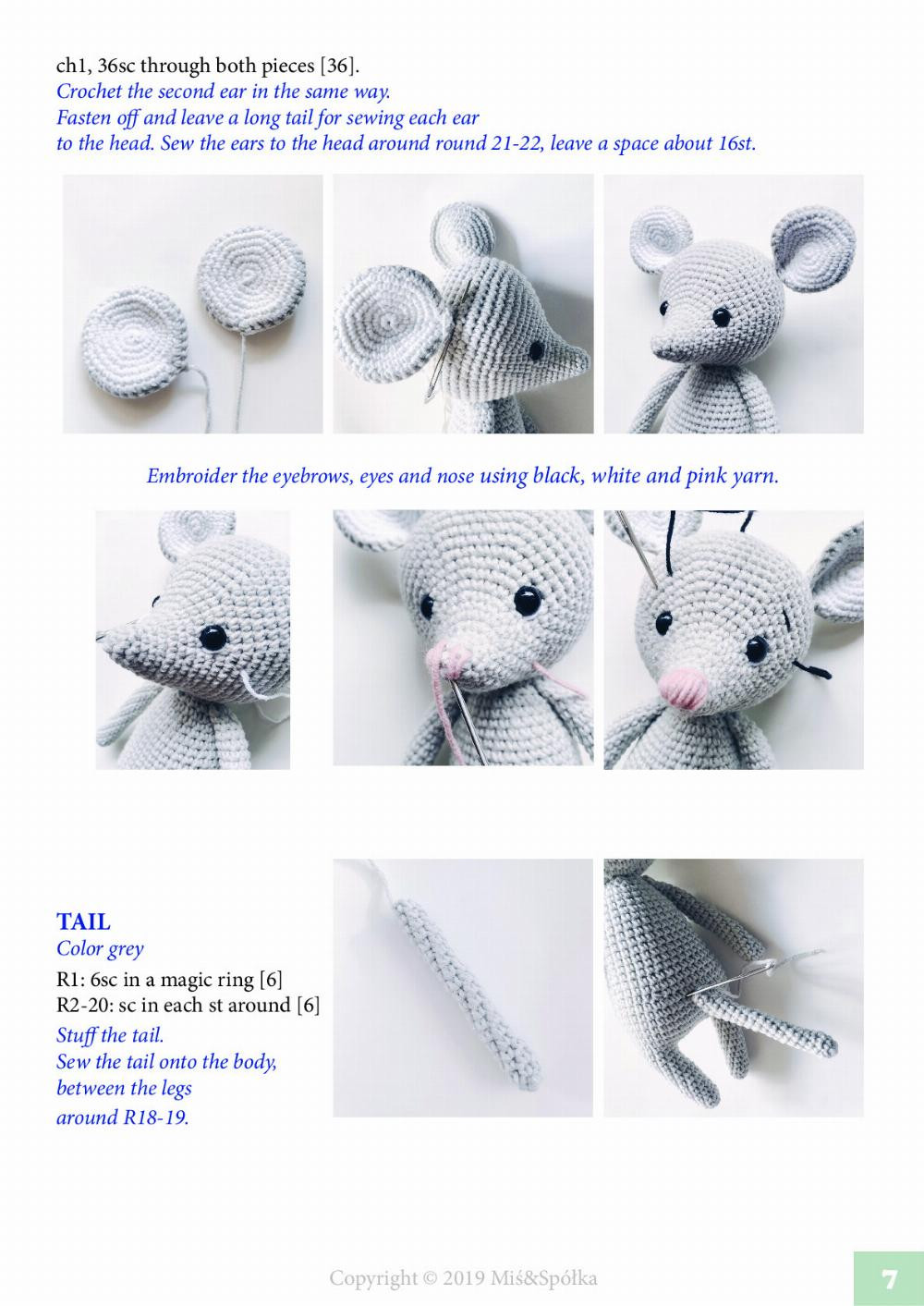 MIKO THE MOUSE CROCHET PATTERN