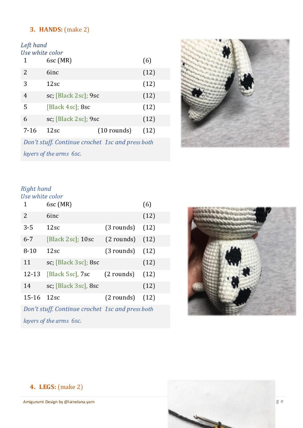 Milky The Dog crochet pattern