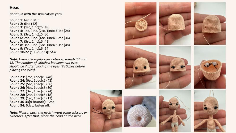 Minny Doll Miniature Doll Pattern