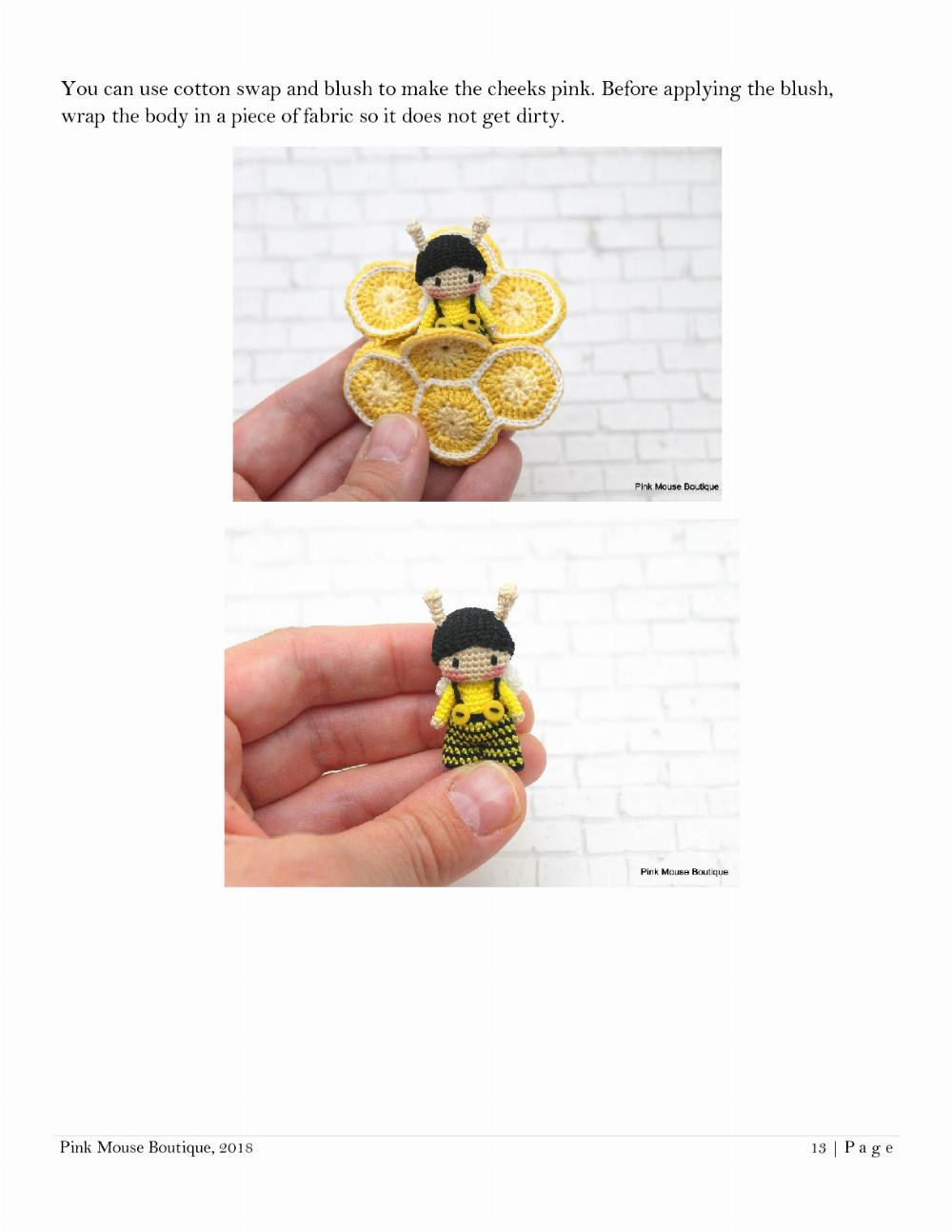 MISTER BUZZ BEE mini crochet pattern