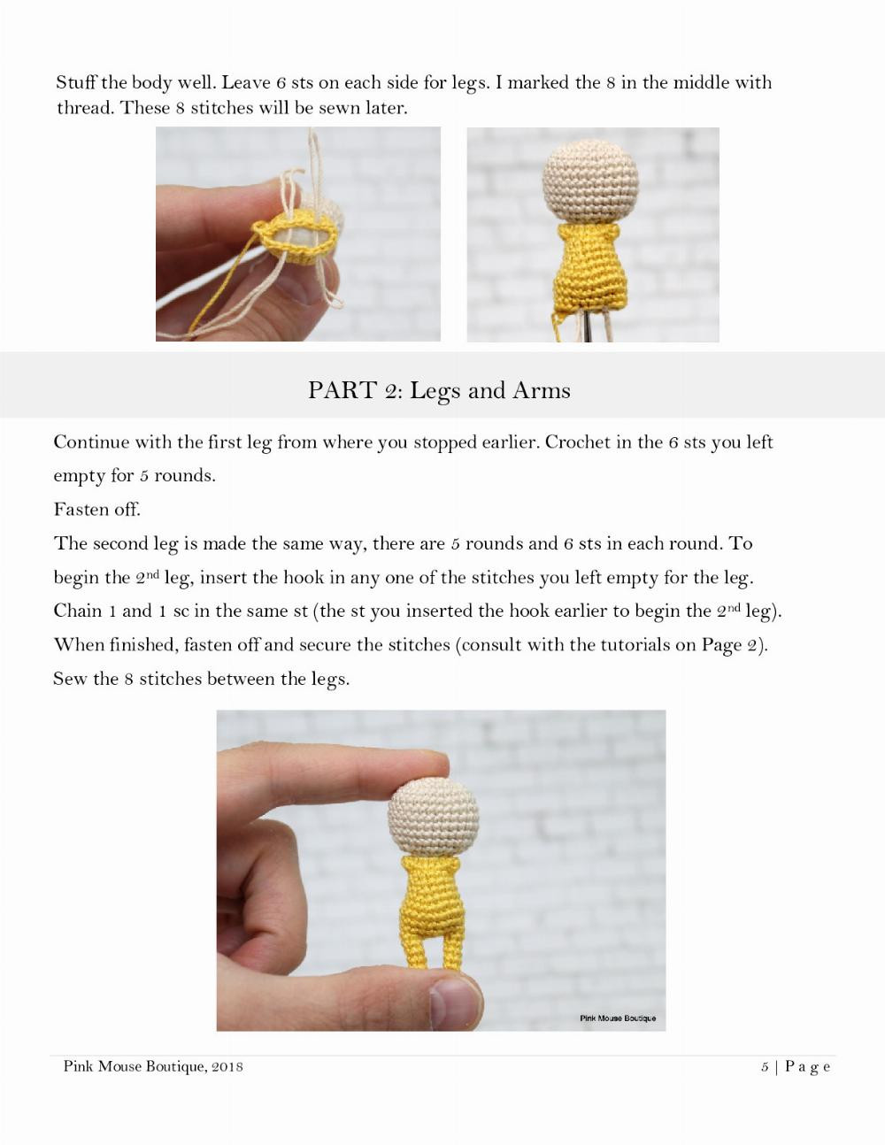 MISTER BUZZ BEE mini crochet pattern