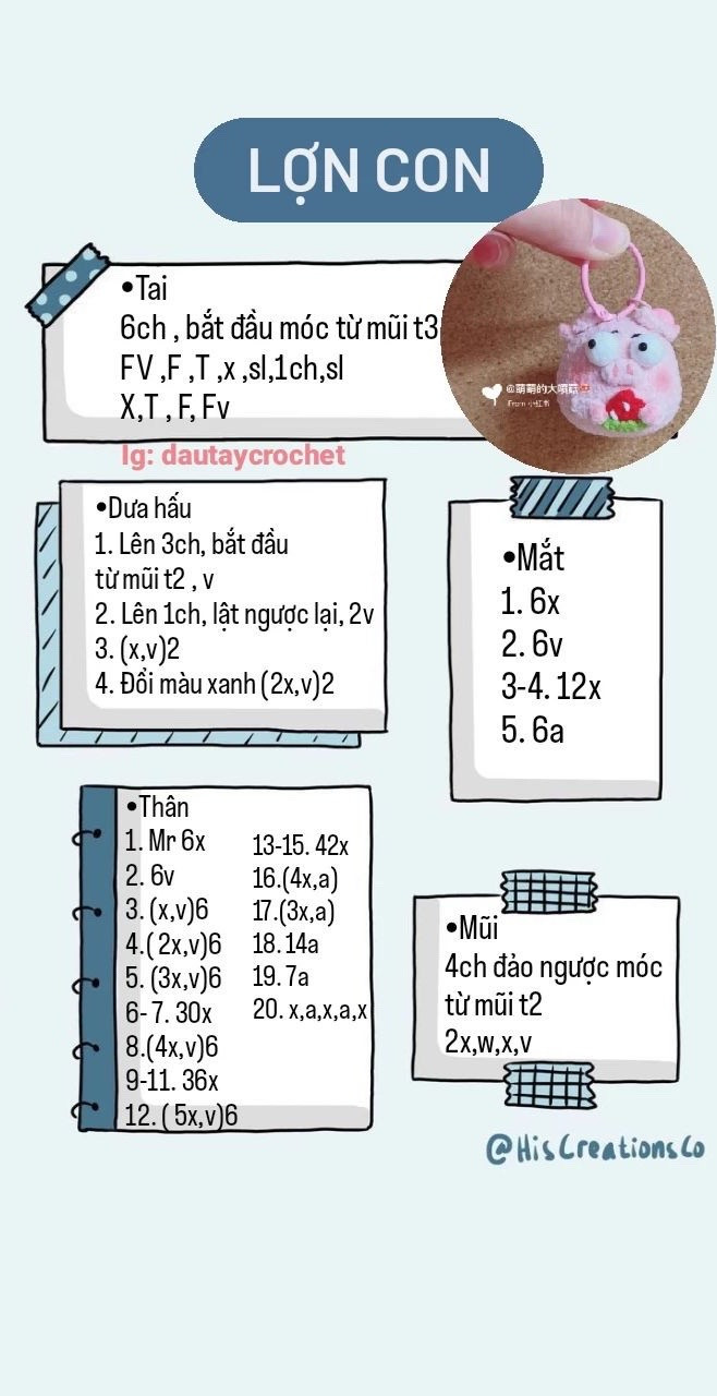 Móc khóa lợn con, Chậu hoa hướng dương heo