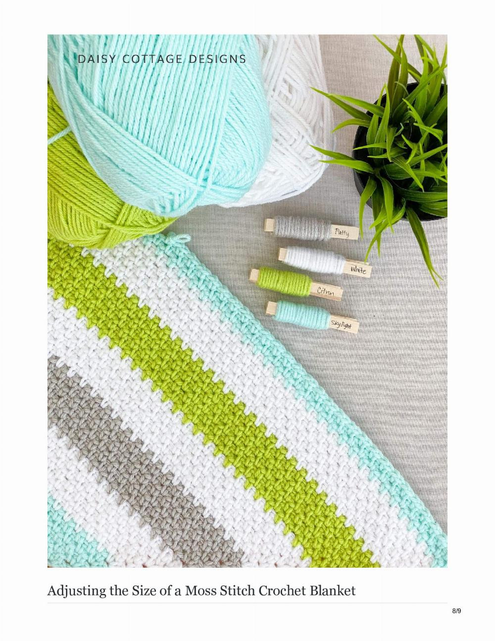 Moss Stitch Crochet, towel and carpet