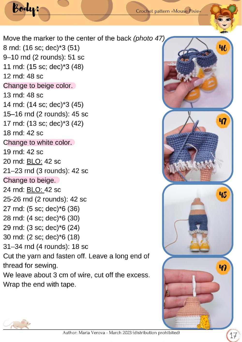 mouse pixie crochet pattern