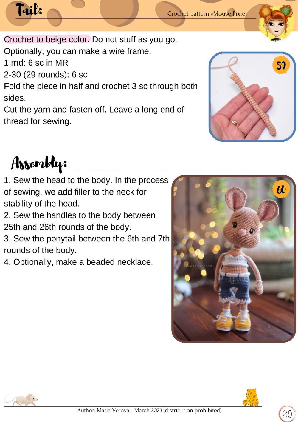 mouse pixie crochet pattern