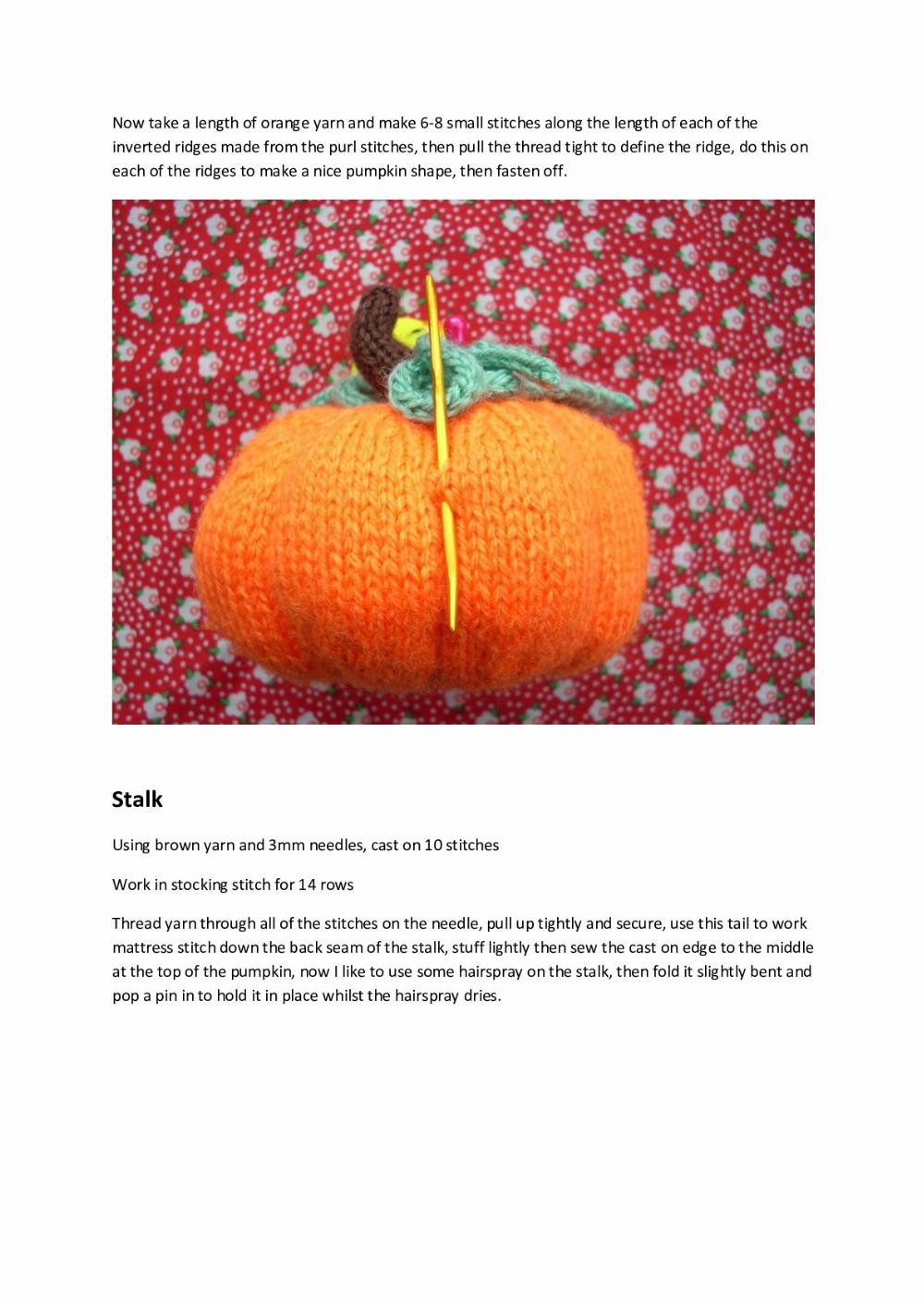 Natural Halloween Pumpkins crochet pattern